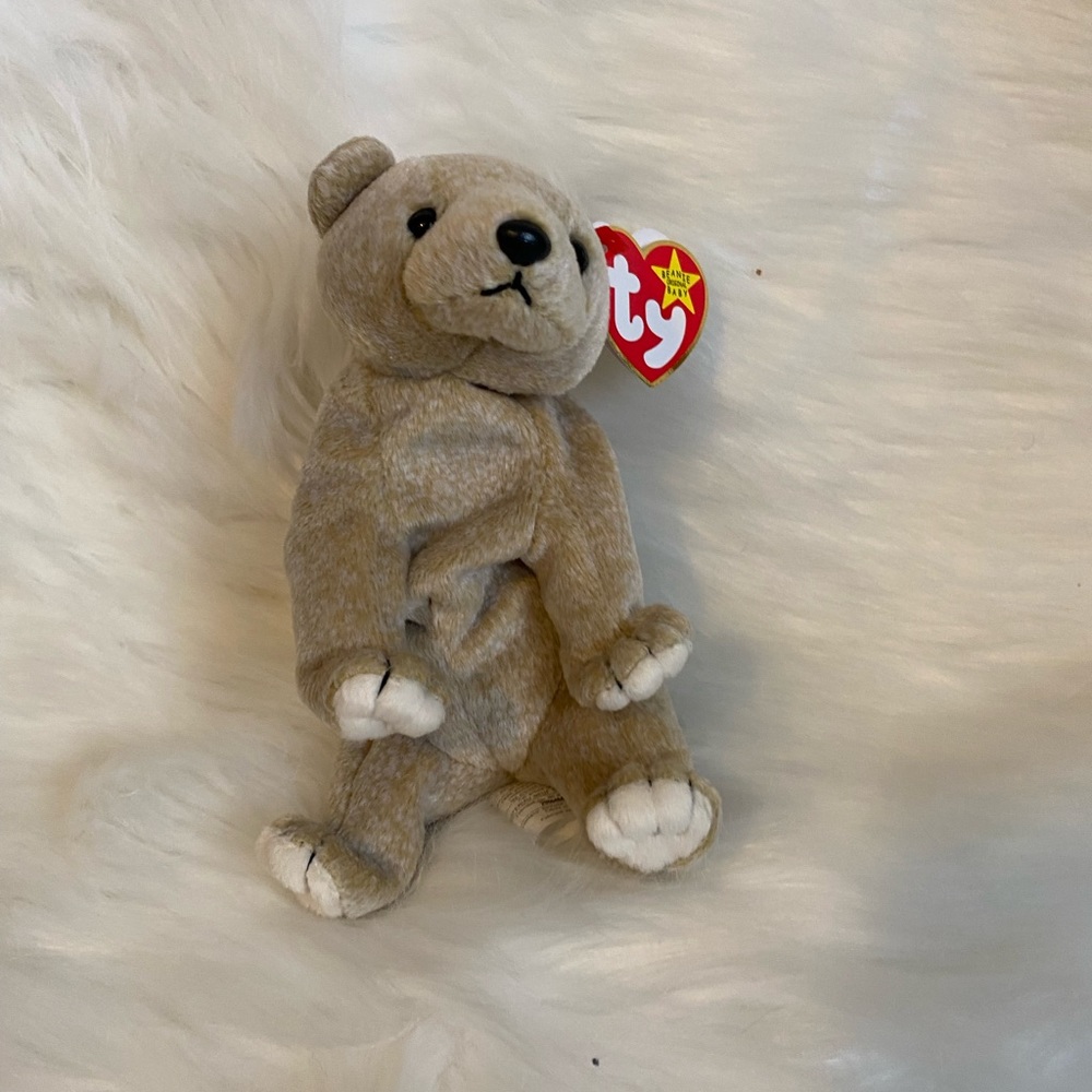 Ty Beanie Baby Almond With Tag
